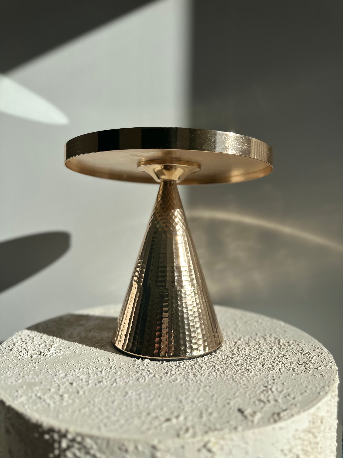 Tall Gold Cake Stand