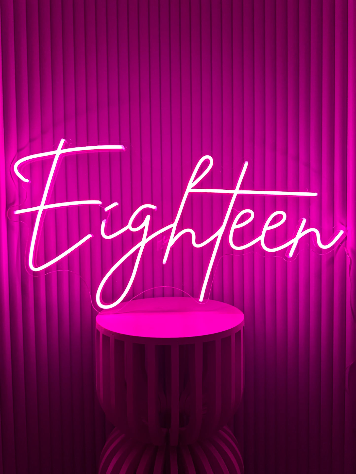 Eighteen Neon Sign