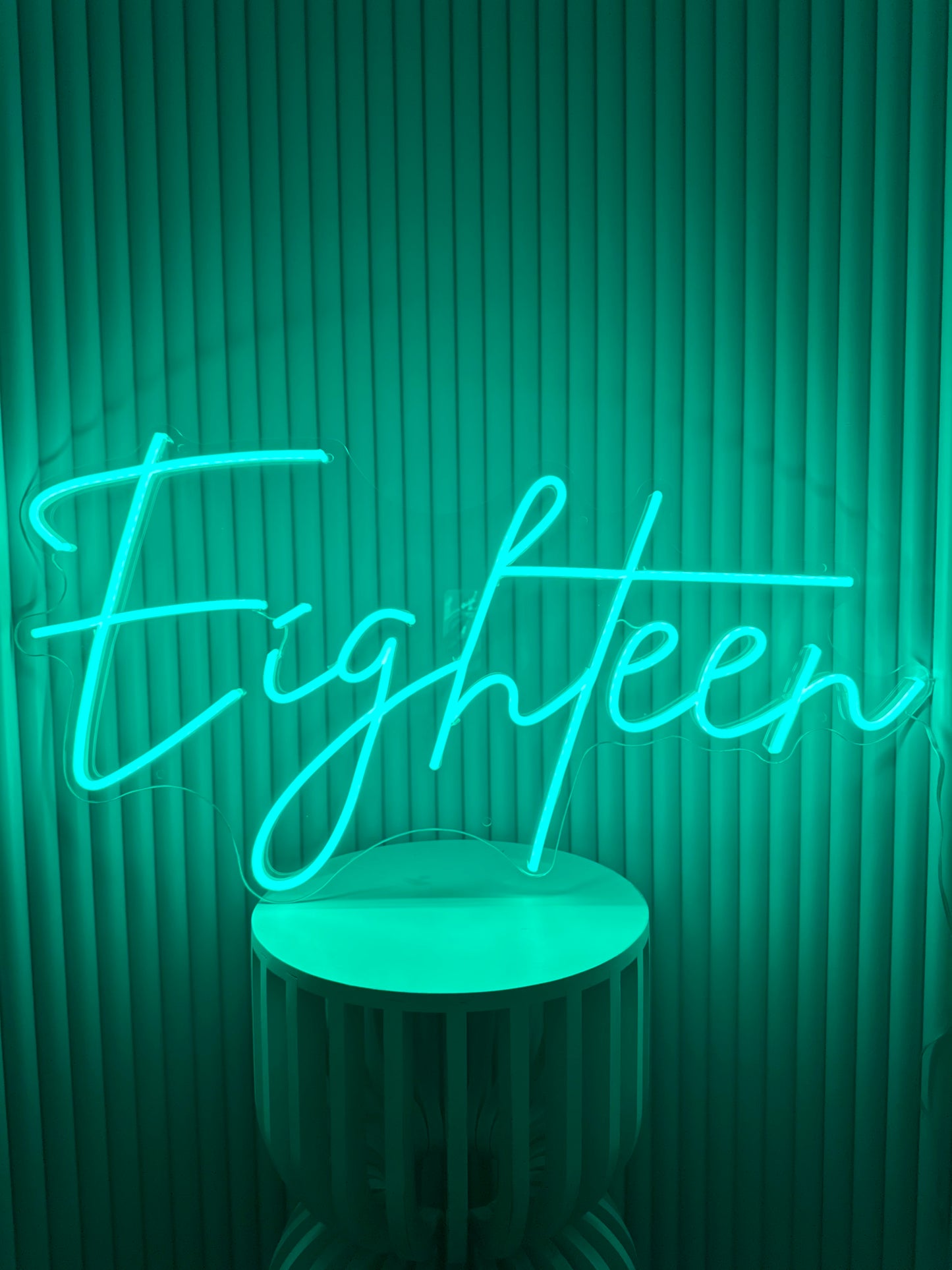 Eighteen Neon Sign