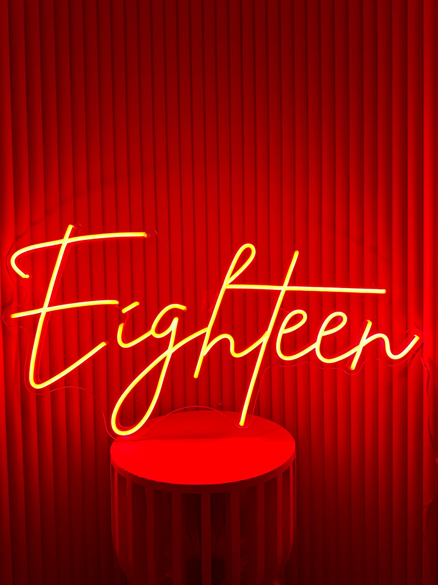 Eighteen Neon Sign