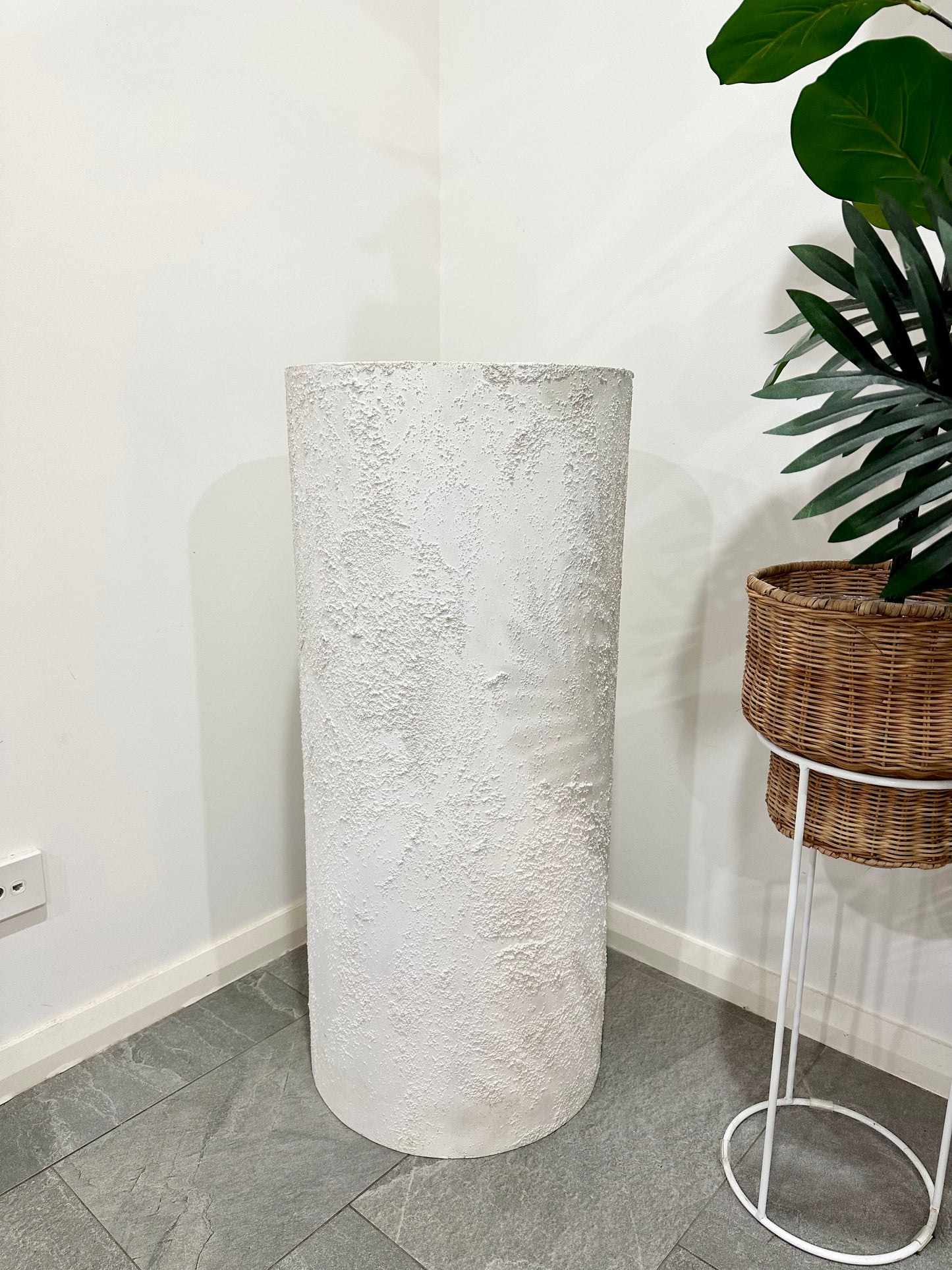 White Textured Plinths