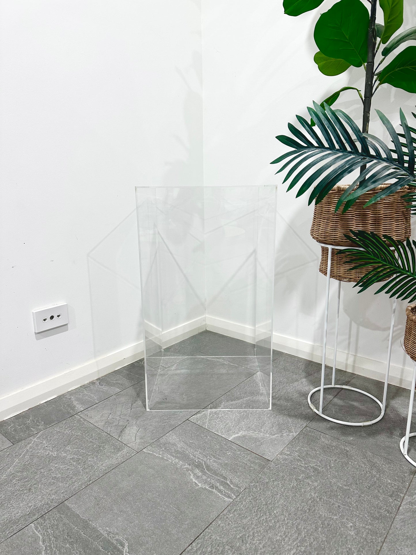 Clear Plinths