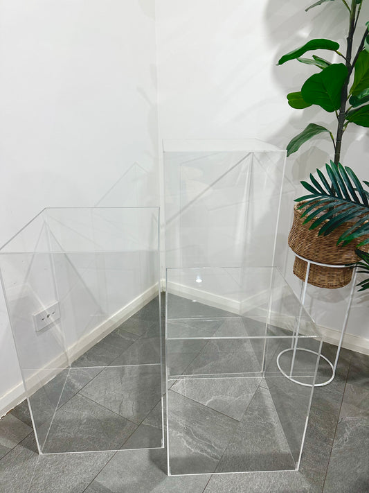 Clear Plinths