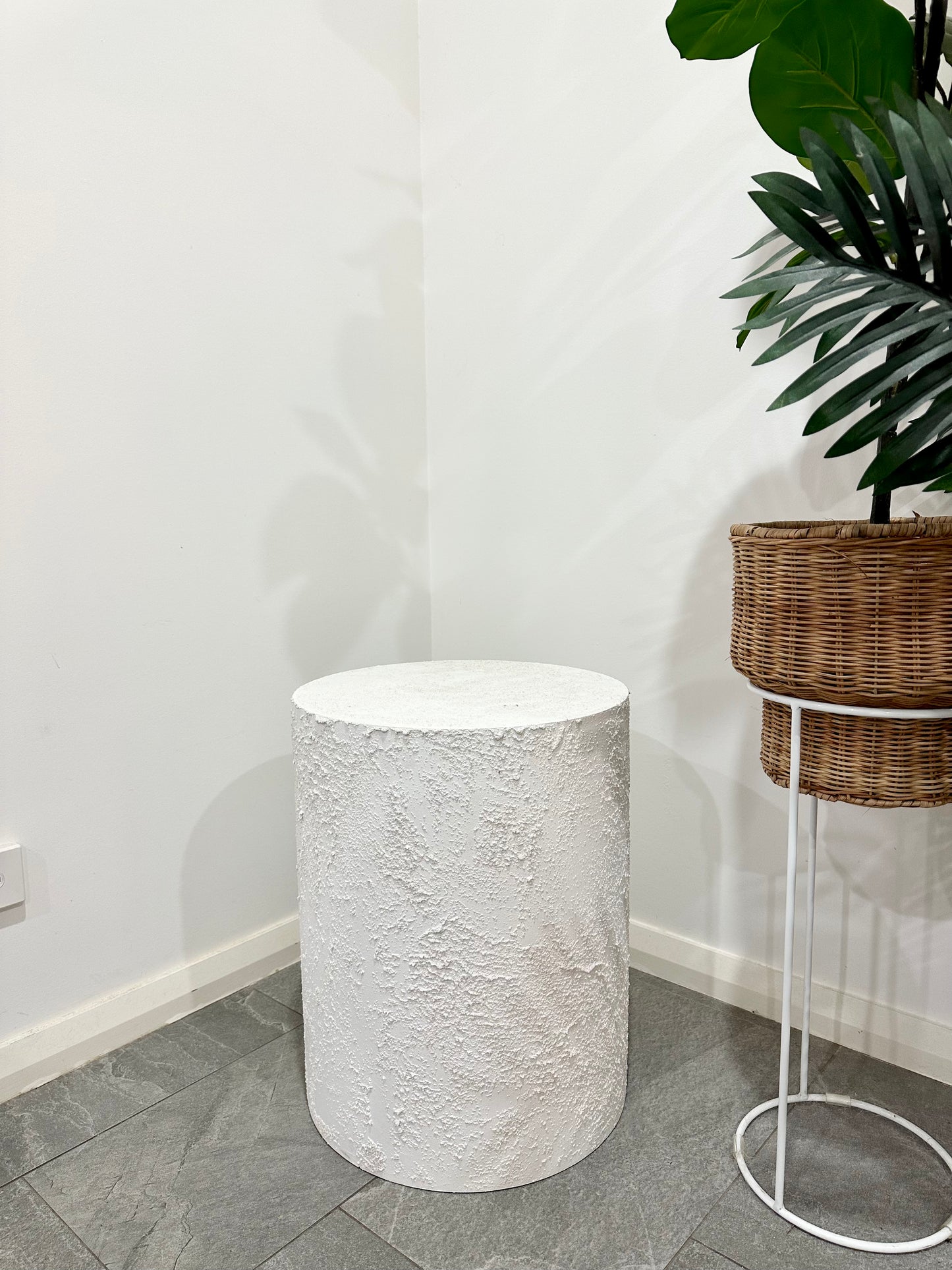 White Textured Plinths