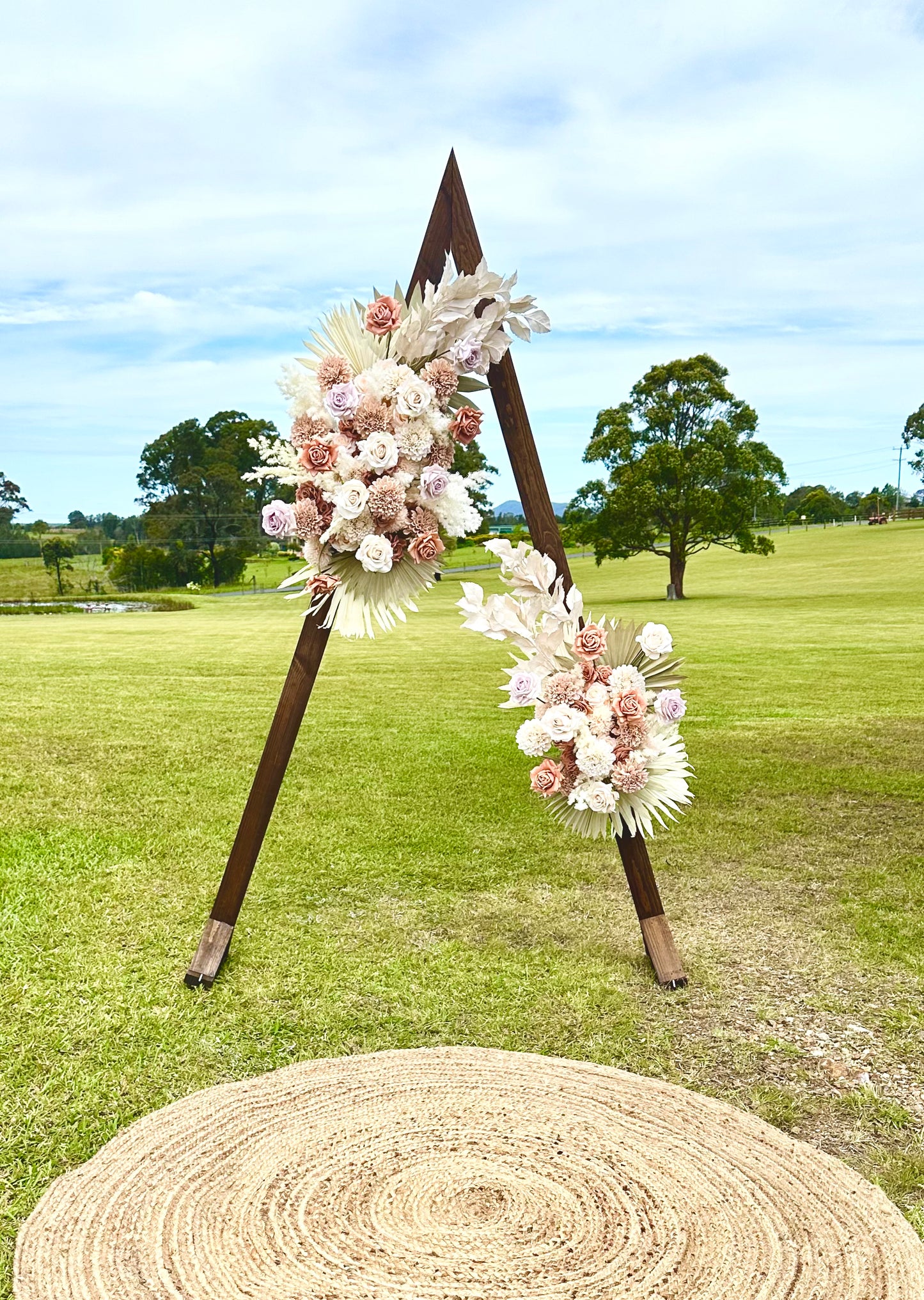 Wedding Triangular Arbour