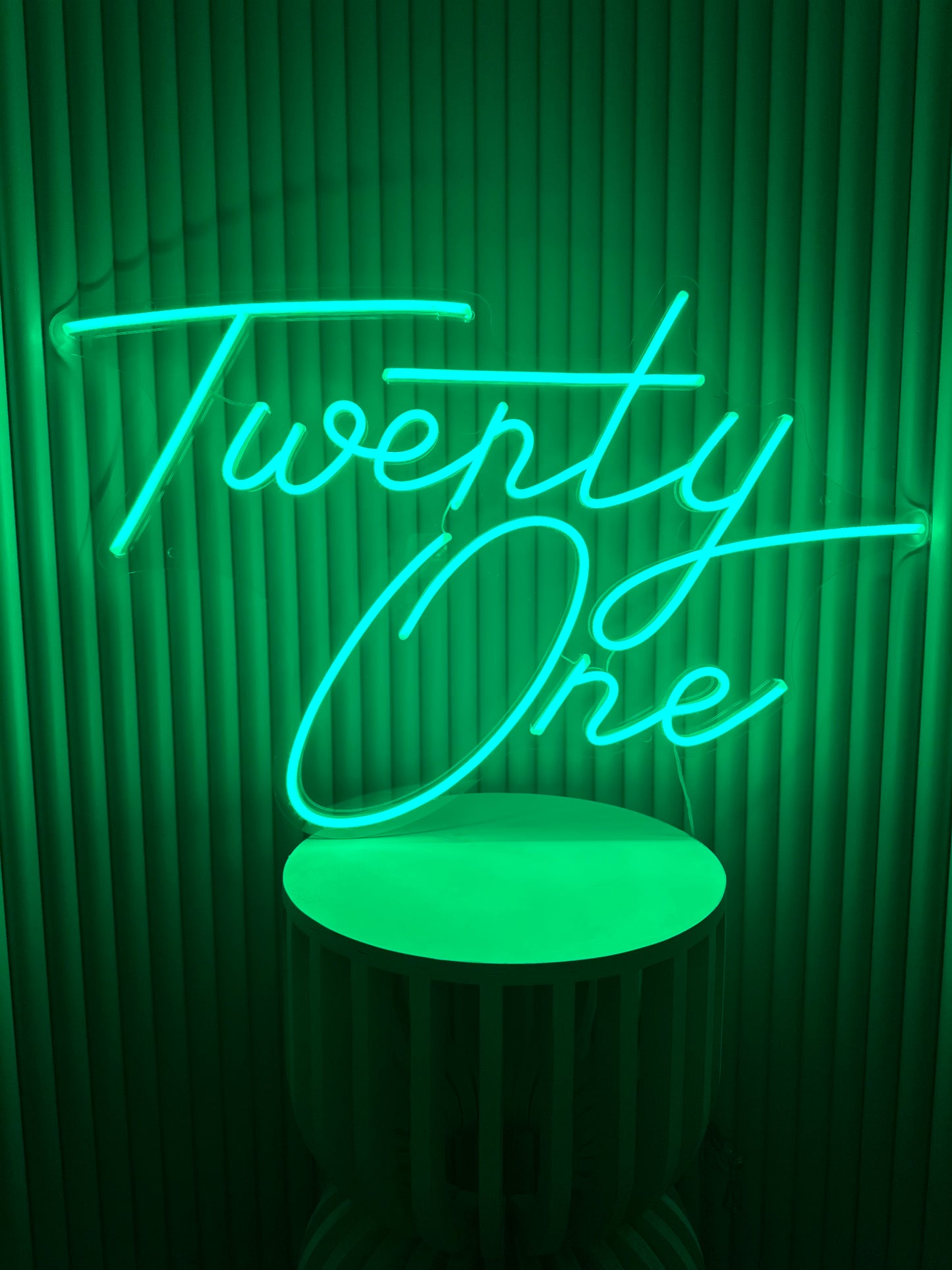 Twenty One Neon Sign