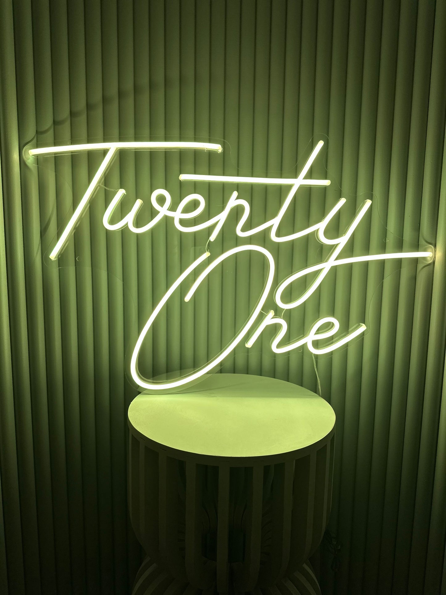 Twenty One Neon Sign