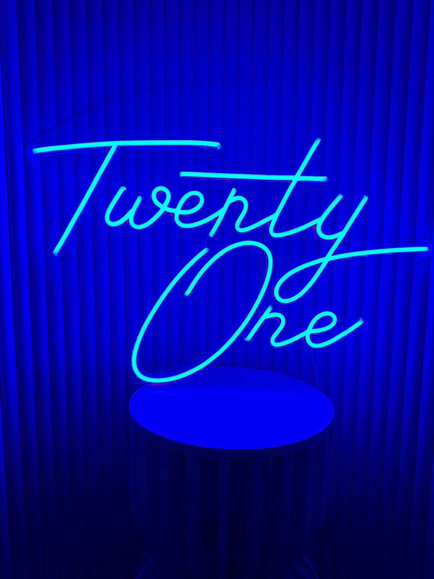 Twenty One Neon Sign