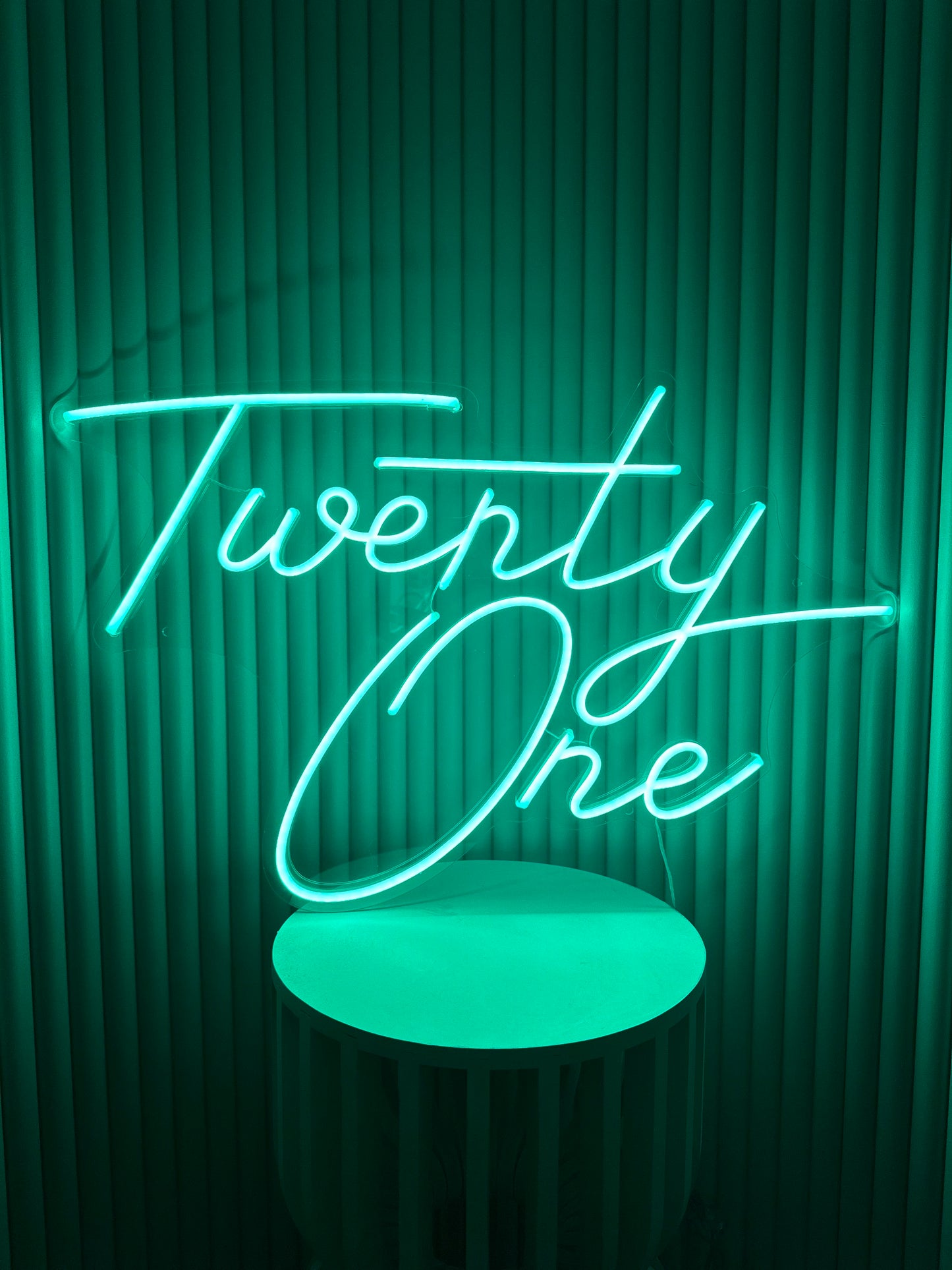 Twenty One Neon Sign