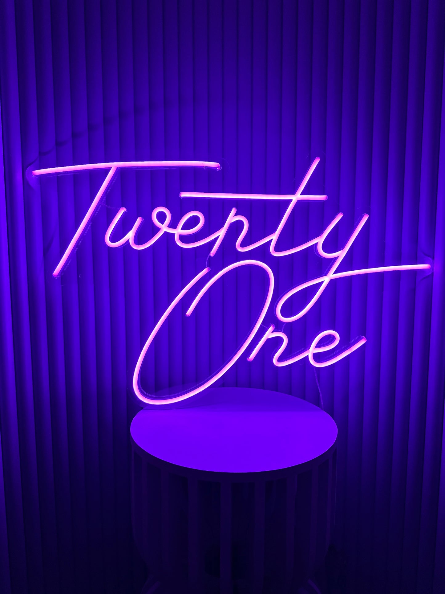 Twenty One Neon Sign